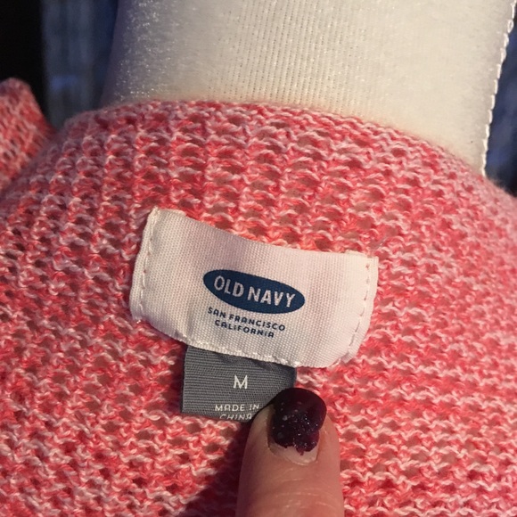 Old Navy Pink/Peach Pretty Summer Pullover Medium - Picture 7 of 7